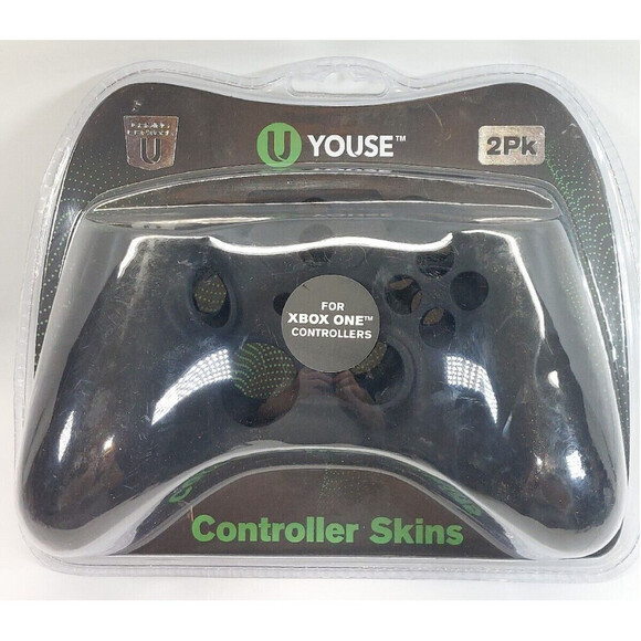 Xbox One Controller Skins Youse Maximum Grip Black Brand New - Picture 1 of 3